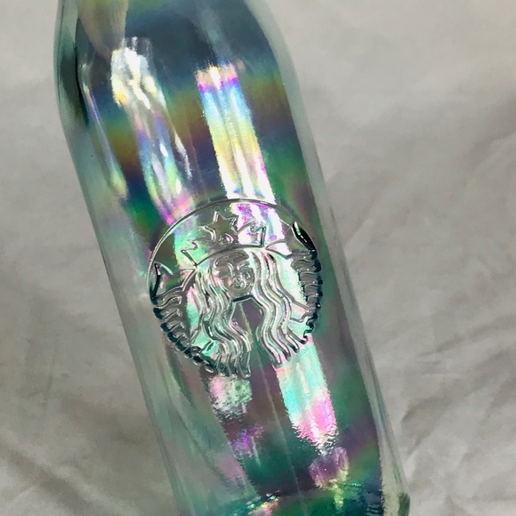 Starbucks Other - NWT Starbucks Rainbow Iridescent Glass Bottle 20oz